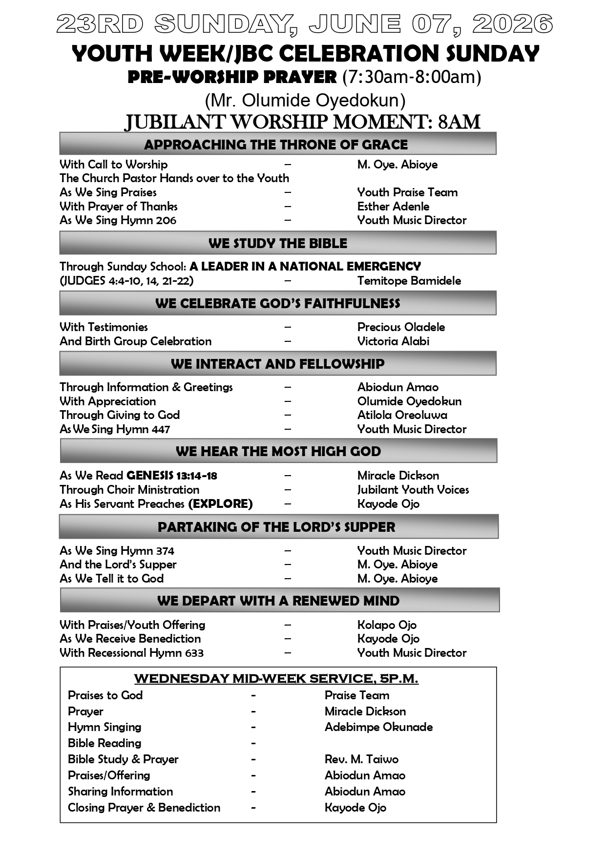 Bulletin page 1