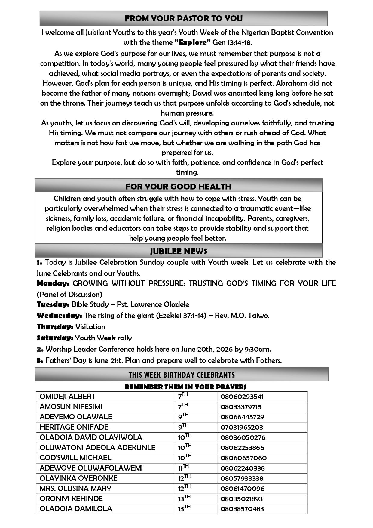 Bulletin page 2