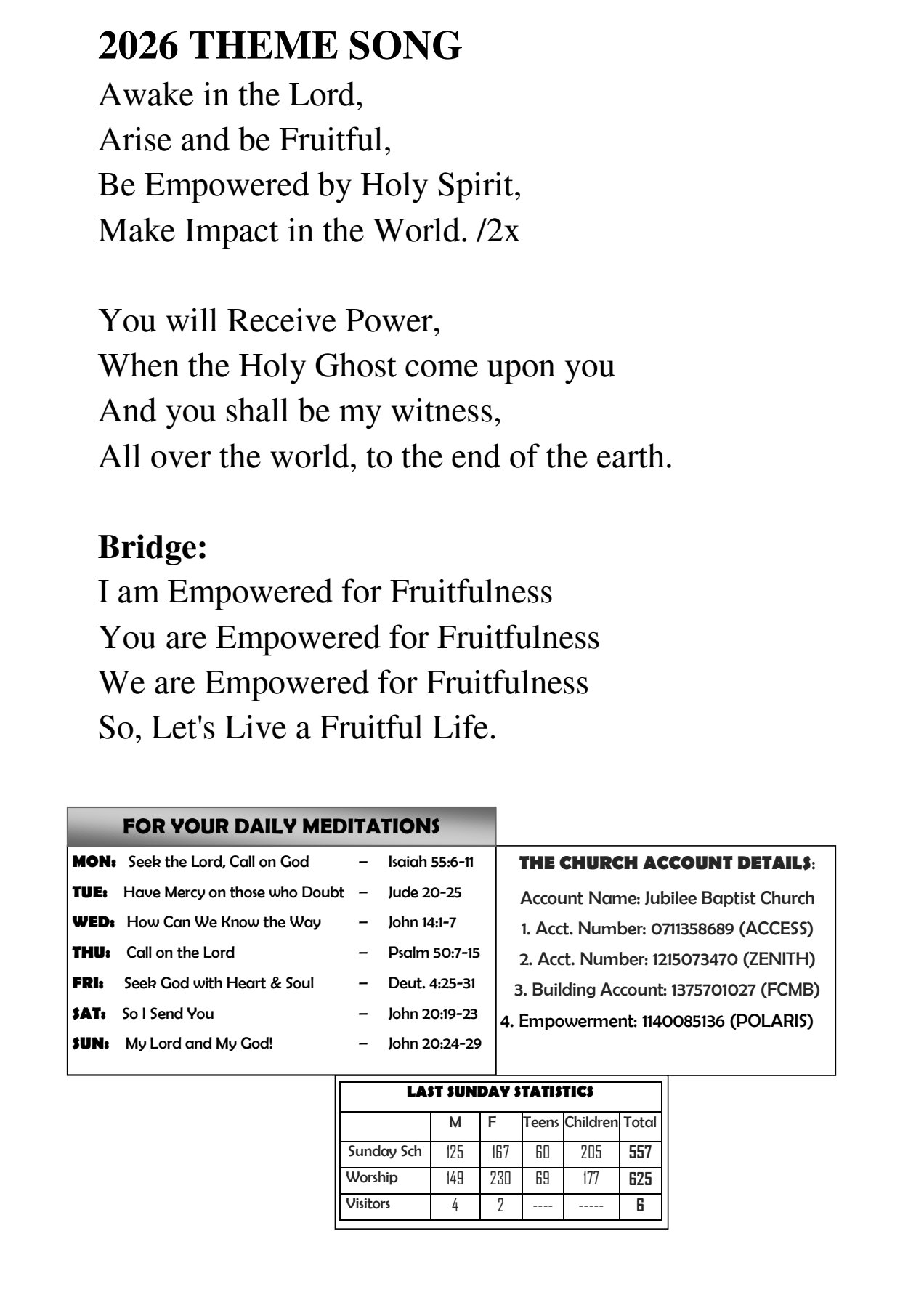 Bulletin page 2