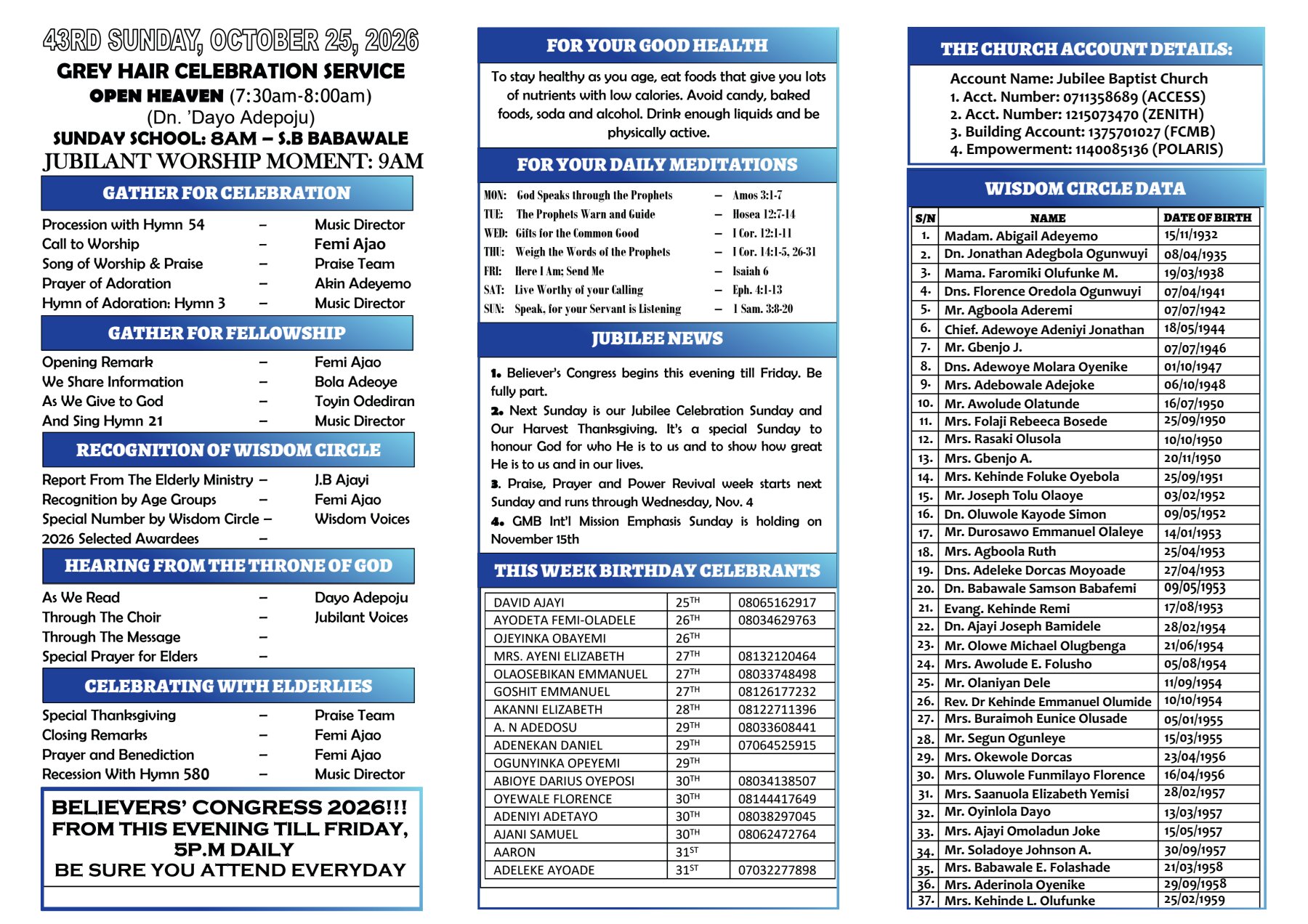 Bulletin page 1